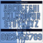 Personalized Hawaii Coconut Trees Softball Jersey Unisex Two-Button, Custom Name & Number, Light Blue-Black 3D Pattern Personalized