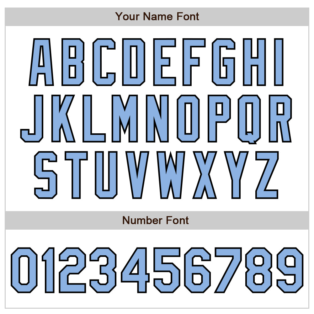 Personalized White Light Blue-Black Authentic Raglan Sleeves Baseball Jersey Team Custom Name and Number Custom Name Number Baseball Jersey - Personalized Authentic White Light Blue-Black Raglan Sleeves Personalized White Light - Image 5