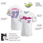 Customizable Baseball Jersey - Personalized with Name and Number in White, Light Blue, Black, Hot Pink Personalized White