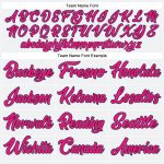 Customizable Baseball Jersey - Personalized with Name and Number in White, Light Blue, Black, Hot Pink Personalized White