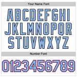 Custom Gradient Twinkle Star Baseball Jersey - Personalized Name & Number - White, Light Blue, Black, Pink 3D Design Personalized