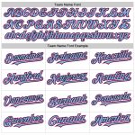 Custom Gradient Twinkle Star Baseball Jersey - Personalized Name & Number - White, Light Blue, Black, Pink 3D Design Personalized