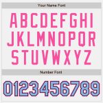 Custom Authentic Baseball Jersey - White Light Blue Black Pink Design Personalized White Light Blue Black-Pink Authentic