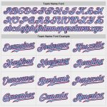 Custom Authentic Baseball Jersey - Personalized Team Jersey with Name and Number in White Light Blue Black Pink Personalized