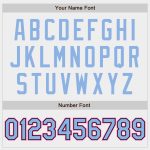 Custom Authentic Baseball Jersey - Personalized Team Jersey with Name and Number in White Light Blue Black Pink Personalized