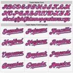 Custom Name and Number Baseball Jersey - Personalized Authentic Sleeveless in White, Light Blue, Black, and Pink Personalized