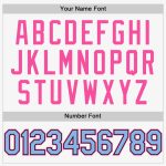 Custom Name and Number Baseball Jersey - Personalized Authentic Sleeveless in White, Light Blue, Black, and Pink Personalized