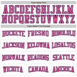 Custom Team Name and Number Performance T-Shirt - Long Sleeve in White, Light Blue, Black, Pink Personalized White Light