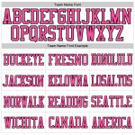 Custom Personalized Football Jersey with Name and Number - Authentic Mesh in White, Light Blue, Black, and Pink Personalized