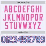 Custom Name Number Throwback Baseball Jersey Mesh Light Blue Black Pink - Personalized Authentic Team Jersey Personalized