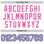 Custom Performance Golf Polo Shirt - Personalized White Light Blue Black Pink with Name & Number Personalized White Light
