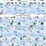 Custom Team Name and Number 3D Pattern Bomber Varsity Letterman Jacket - Personalized White Light Blue Branches and Leaves Design