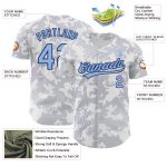 Custom Name and Number Baseball Jersey - Personalized 3D Light Blue Navy Curve Lines Design Personalized White Light Blue-Navy
