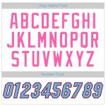 Custom Name and Number Authentic American Flag Baseball Jersey - Personalized White Light Blue-Pink Fashion Jersey Personalized