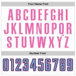 Personalized Light Blue Pink Baseball Jersey - Authentic Custom Sports Apparel Personalized White Light Blue-Pink Authentic