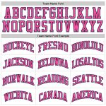 Personalized Authentic Throwback Basketball Jersey in White Light Blue-Pink Personalized White Light Blue-Pink Authentic