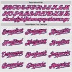Custom Two Tone Baseball Jersey - Personalized with Name & Number, Authentic White Light Blue Pink Black Design Personalized