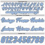 Custom Team Basketball Shorts Light Blue Black Personalized with Name and Number - Authentic Pinstripe Design Personalized