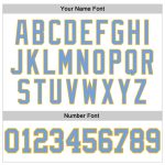 Custom Light Blue Pinstripe Basketball Jersey with Personalized Name and Number - Authentic Team Apparel Personalized White