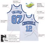 Custom Light Blue-Navy Basketball Jersey with Personalized Name & Number - Authentic Team Jersey Personalized White Light