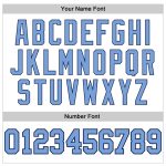 Custom Light Blue-Navy Basketball Jersey with Personalized Name & Number - Authentic Team Jersey Personalized White Light