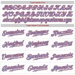 Custom Light Blue-Red Pinstripe Baseball Jersey with Personalized Name and Number - Authentic Team Apparel Personalized White