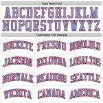 Custom Personalized Basketball Jersey with Light Blue Pinstripe Design - Authentic Team Name and Number Personalized White