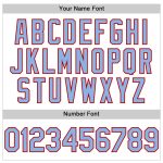 Custom Personalized Baseball Jersey - Navy Light Blue Pinstripe Sleeveless - Team Name & Number Personalized White Light