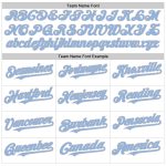 Custom Authentic Baseball Jersey - Personalized White Light Blue Pinstripe with Red Name and Number, Sleeveless Design Personalized