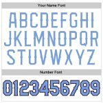 Custom Name Number Basketball Jersey - Personalized White Light Blue Purple Throwback Edition Personalized White Light Blue-Purple