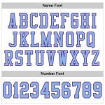 Personalized Light Blue Purple Mesh Football Jersey Authentic Design Personalized White Light Blue-Purple Mesh Authentic