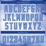 Custom Name & Number Basketball Jersey - Personalized White & Light Blue 3D Cloud Watercolor Design, Team Apparel Personalized
