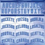 Custom Name & Number Basketball Jersey - Personalized White & Light Blue 3D Cloud Watercolor Design, Team Apparel Personalized