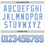 Custom Drift Baseball Jersey - Personalized Light Blue-Royal Team Jersey with Name & Number Personalized White Light Blue-Royal