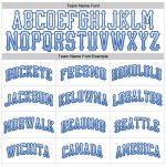 Custom Drift Baseball Jersey - Personalized Light Blue-Royal Team Jersey with Name & Number Personalized White Light Blue-Royal