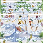 Custom Name Number Hawaii Palm Trees Baseball Jersey 3D Pattern Design Light Blue White Personalized White Light Blue-White
