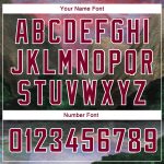 Custom Name Number Basketball Jersey Authentic 3D Pattern Watercolor Design White Maroon Natural Landscape Style Personalized