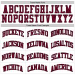 Personalized Authentic Throwback Basketball Jersey - White Maroon Black Personalized White Maroon-Black Authentic Throwback