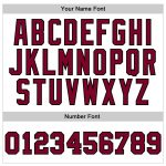Personalized Authentic Throwback Basketball Jersey - White Maroon Black Personalized White Maroon-Black Authentic Throwback