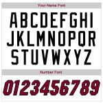 Custom Baseball Jersey Shirt with Personalized Name and Number, Authentic Maroon-Black Throwback Rib-Knit Design Personalized