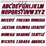 Custom Baseball Jersey Shirt with Personalized Name and Number, Authentic Maroon-Black Throwback Rib-Knit Design Personalized