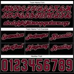 Custom Name Number Basketball Shorts Authentic Throwback Fashion Split White Maroon Black Personalized White Maroon-Black