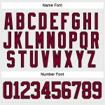 Custom Name and Number Personalized Hockey Jersey - White Maroon-Black Lace Neck Team Jersey Personalized White Maroon-Black
