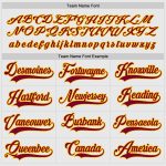 Custom Name Number Hockey Jersey - Personalized Maroon Gold Team Apparel Personalized White Maroon-Gold Hockey Jersey Team