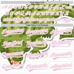 Personalized Pink Cartoon Crocodile Baseball Jersey with Custom Name and Number - Medium 3D Pattern Design Personalized White