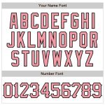 Custom Personalized 3D Pattern Pink Black Abstract Splash Baseball Jersey with Name and Number - Medium White Team Apparel