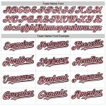 Custom Personalized 3D Pattern Pink Black Abstract Splash Baseball Jersey with Name and Number - Medium White Team Apparel