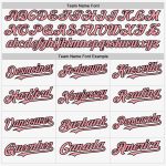 Custom Team Name and Number Personalized Sleeveless Baseball Jersey - White Medium Pink-Black Authentic Personalized White