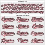 Custom Name and Number Hockey Jersey - Personalized Medium Pink-Black Lace Neck Design - Team Gear Personalized White Medium