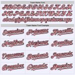 Custom Name Number Baseball Jersey for Team - Personalized Medium White Pink-Black Authentic Throwback Mesh Personalized